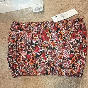 Top shop crop floral nwt
